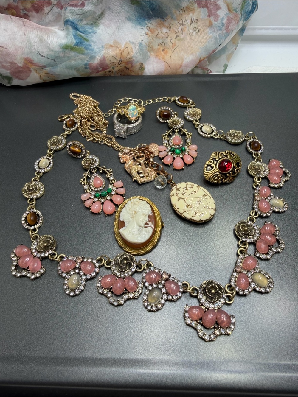 😎30%off Vintage Jewelry in Crystal Egg #29tb